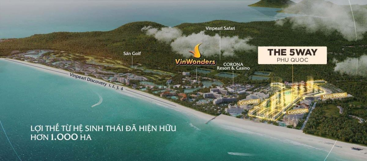 Chinh phục giấc mơ căn hộ biển tại The 5Way Phú Quốc nâng tầm chất lượng cuộc sống - Ảnh 1 The 5Way Phú Quốc sở hữu vị trí đắc địa